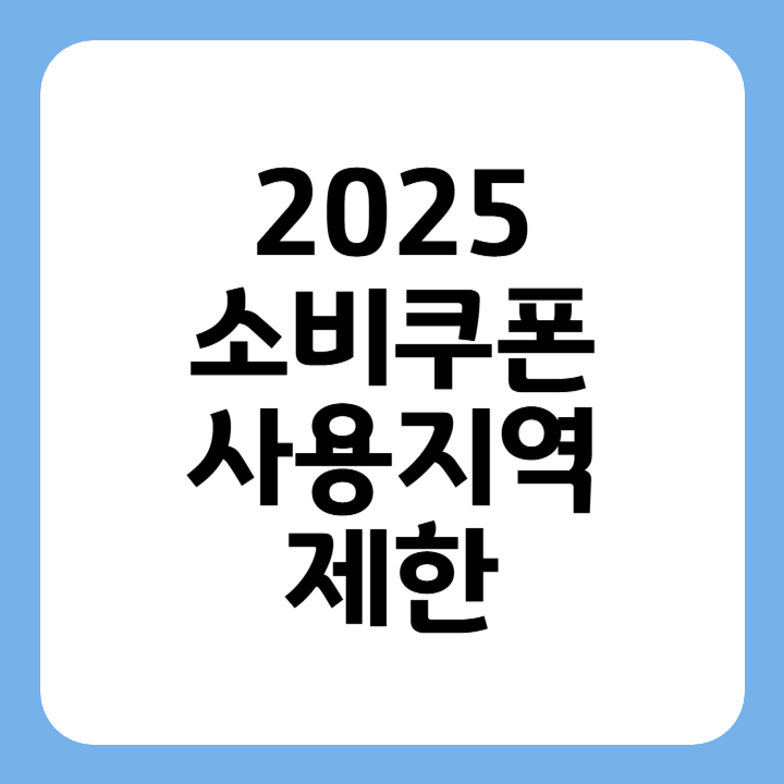 썸네일 2025소비쿠폰 사용지역 제한