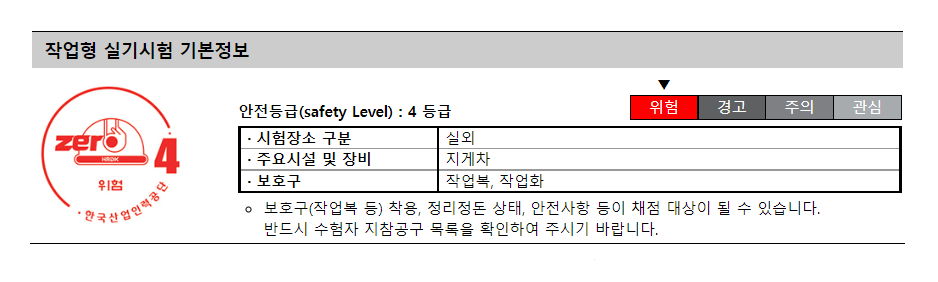 지게차운전기능사 시험일정