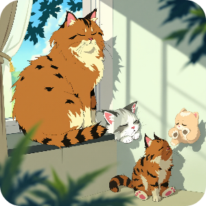 고양이가 창문가에 앉아있는 이미지