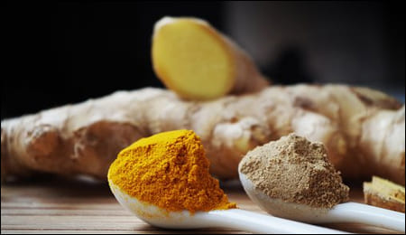 생강, 강황가루