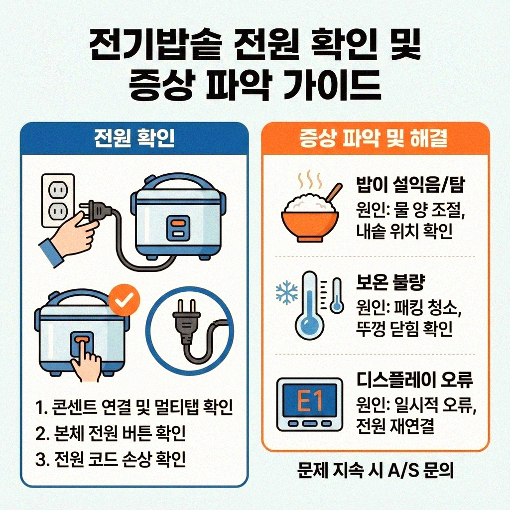 전기밥솥 작동 불량 시 차단기 점검 방법 알아보기