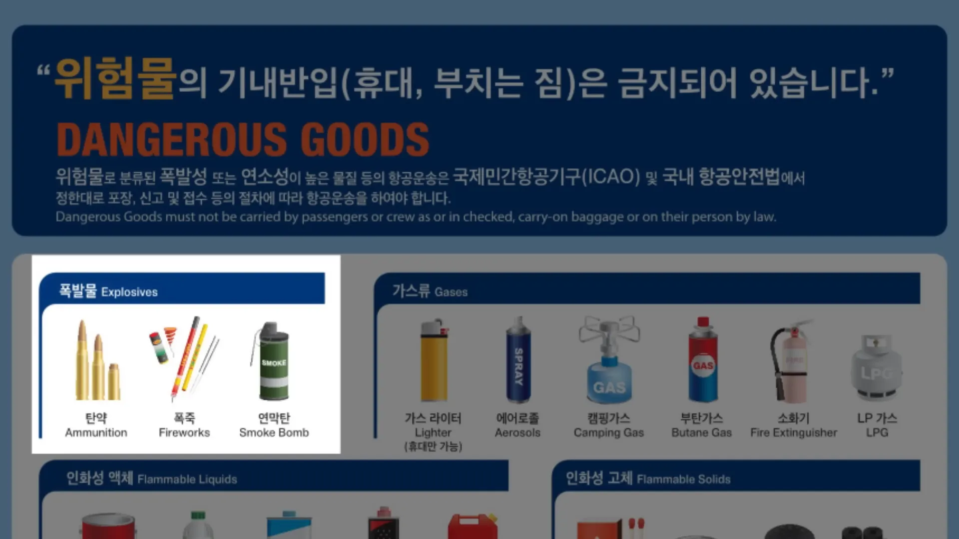 기내 반입 물품