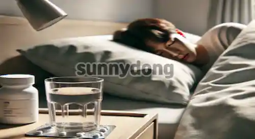 감기약 복용 후 휴식의 중요성 가상 이미지