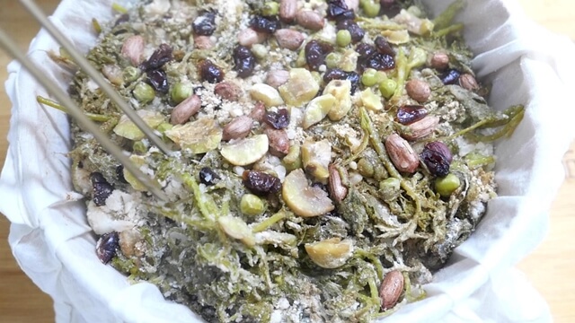 쑥버무리 완성 모습