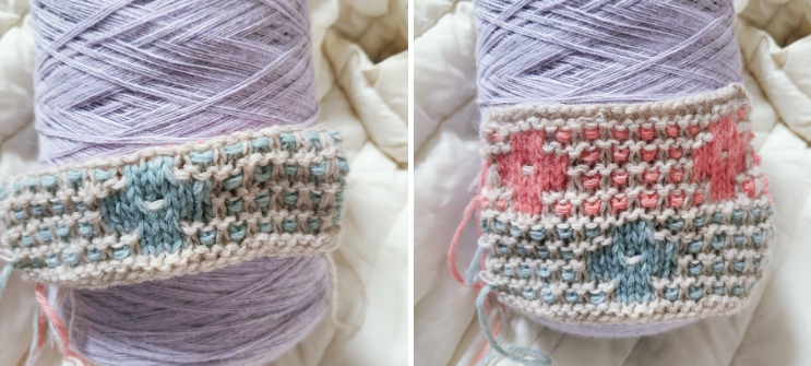 대바늘배우기 게이지와 스와치