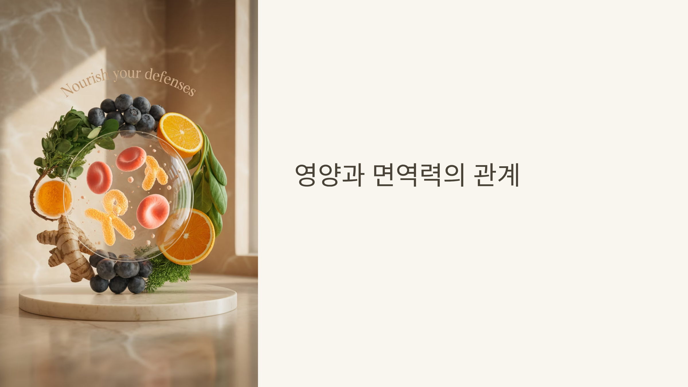 영양과 면역력의 관계