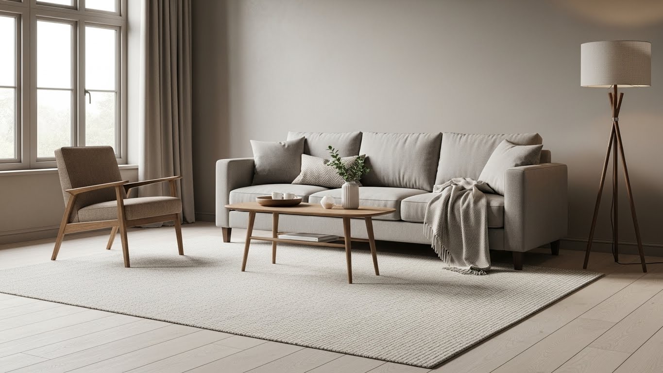 비즈니스 성장의 토대가 되는 안락하고 평온한 실거주 주택의 거실 전경