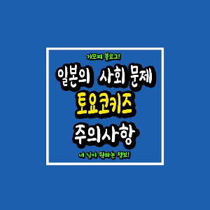 일본의 사회문제 토요코키즈 주의사항