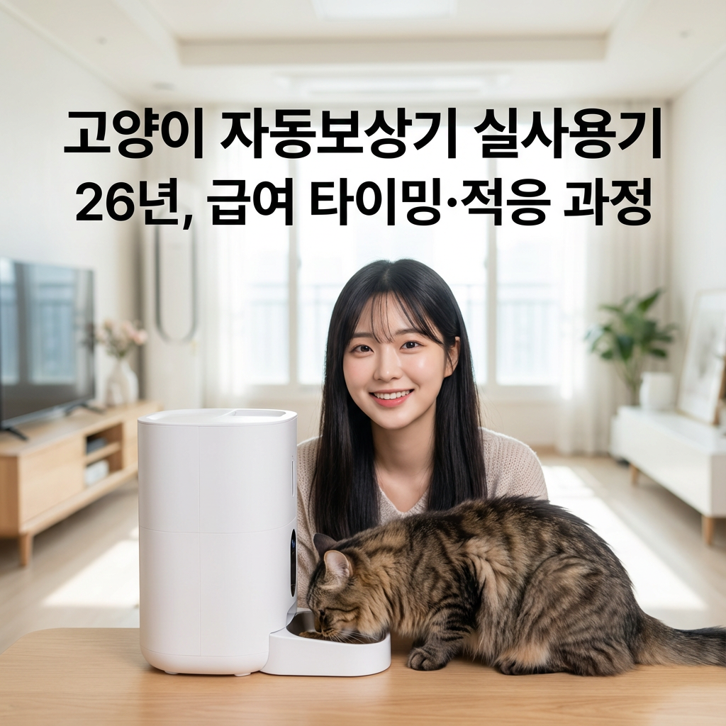 고양이 자동보상기 실사용기 26년 | 급여 타이밍·적응 과정