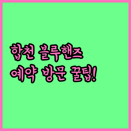 합천 블루핸즈 엔진오일 소모품 교환 ..