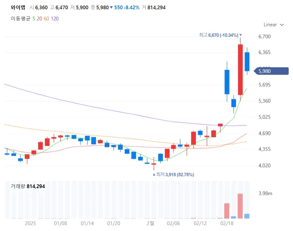 와이랩 주가분석 전망