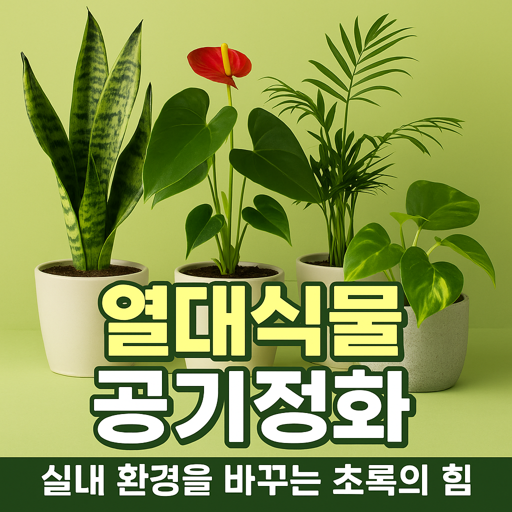 공기정화하는 열대식물들