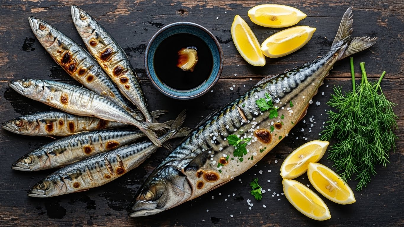 등푸른생선(고등어, 꽁치)