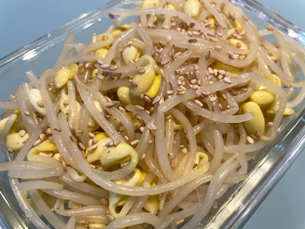 콩나물 무침 맛있게 만드는법 완성, 플레이팅