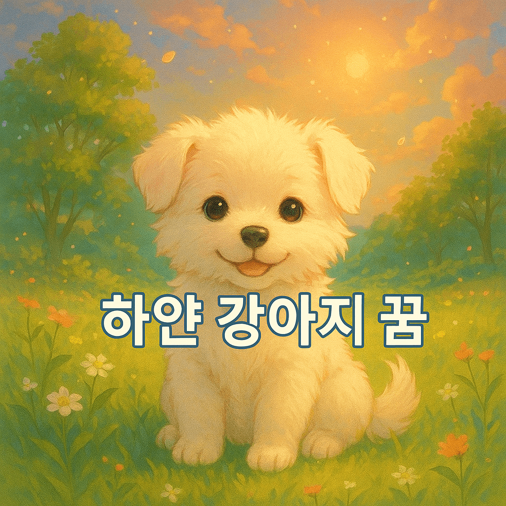 하얀 강아지 꿈 해몽