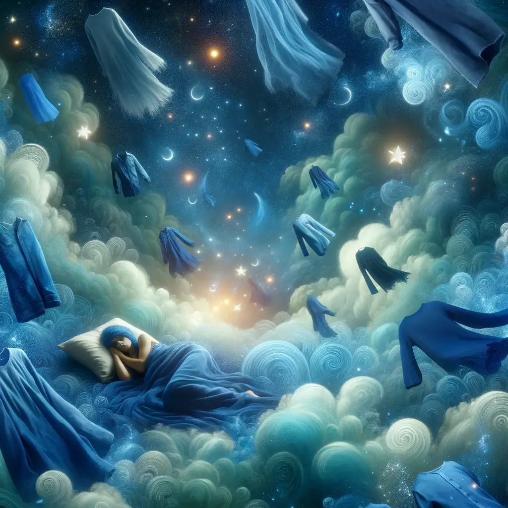 파란색 옷 꿈 해몽