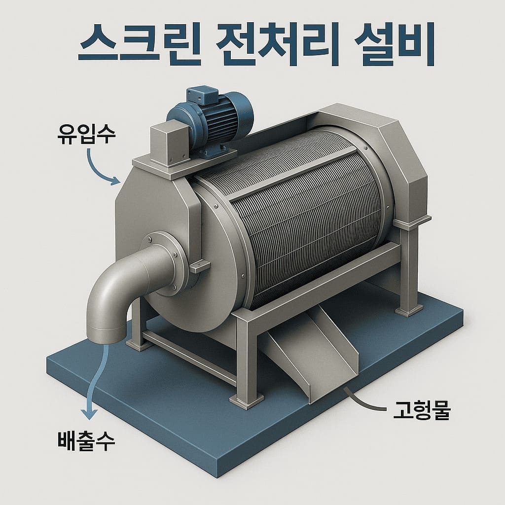 스크린 전처리 설비 완벽 가이드– 종류별 특징부터 적용 대상, 유지관리 포인트까지