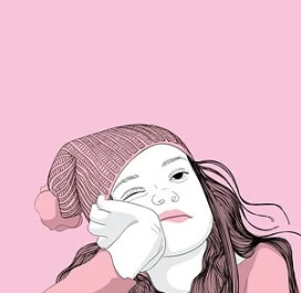 지루한-소녀-턱을괴고있다