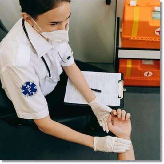 심장 기능 장애로 응급 출동한 구급 요원