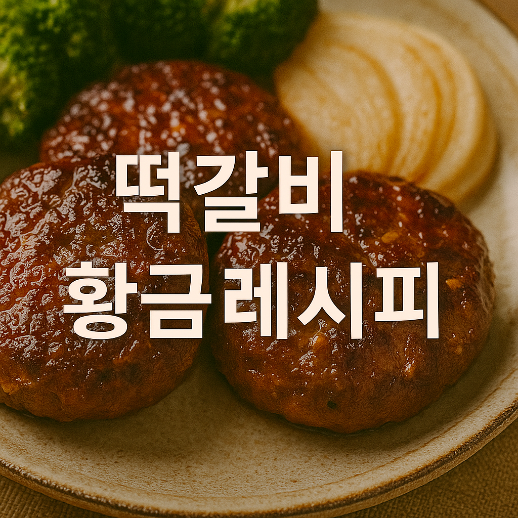 떡갈비 황금레시피