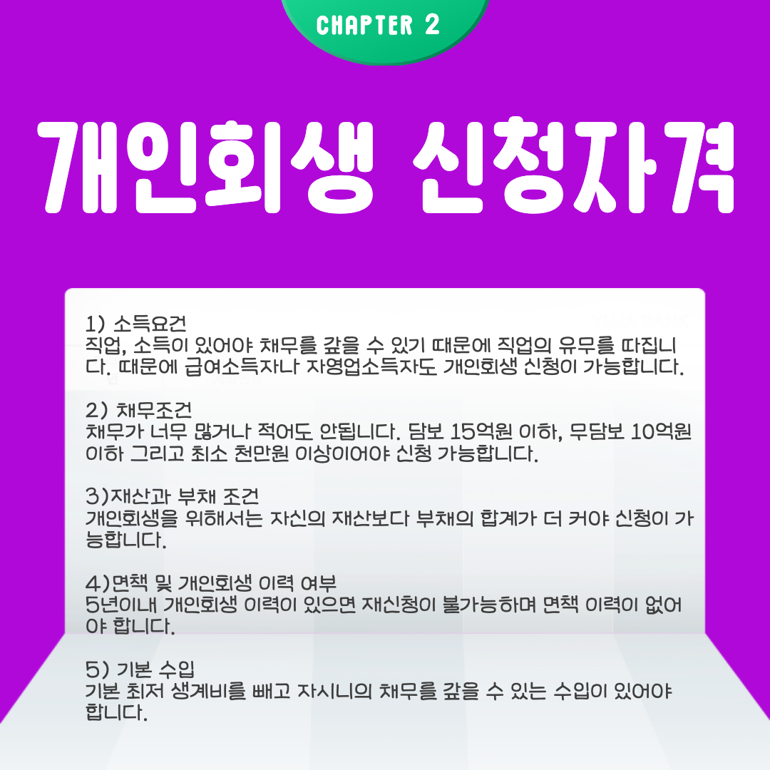 개인회생 신청자격