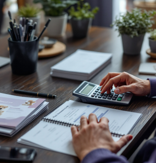 펫보험 비교하는 모습의 이미지