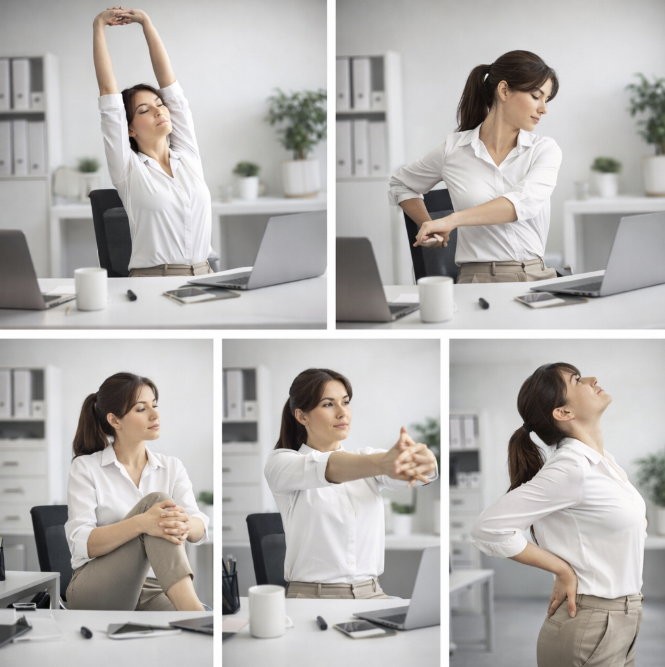 업무 중 집중력을 높여주는 스트레칭