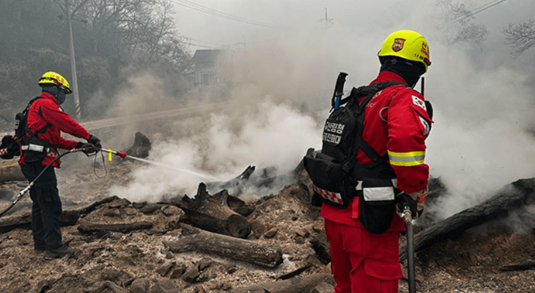 경남산청군화재현장