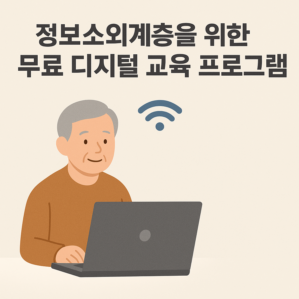 정보소외계층을 위한 무료 디지털 교육 프로그램 정리 관련 이미지 사진