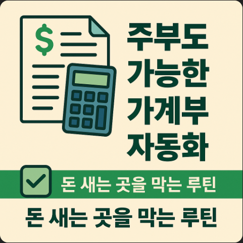 주부도 가능한 가계부 자동화