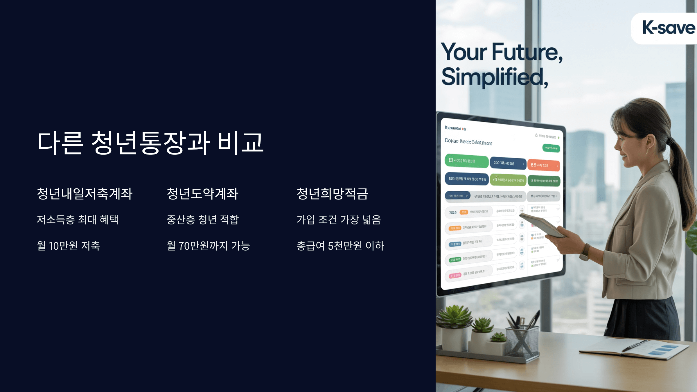 다른 청년통장과 비교