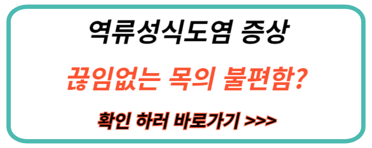 역류성식도염 증상