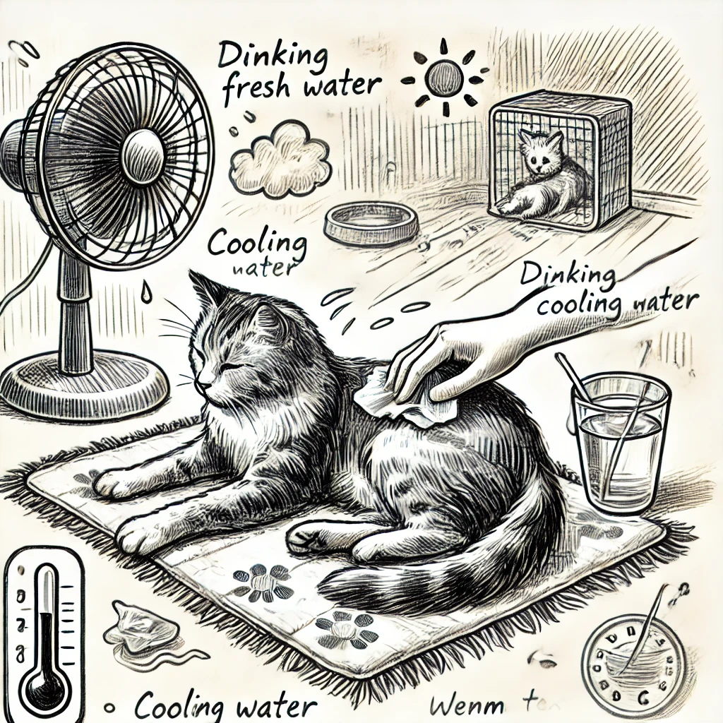 여름철 반려묘 케어법 관련 이미지