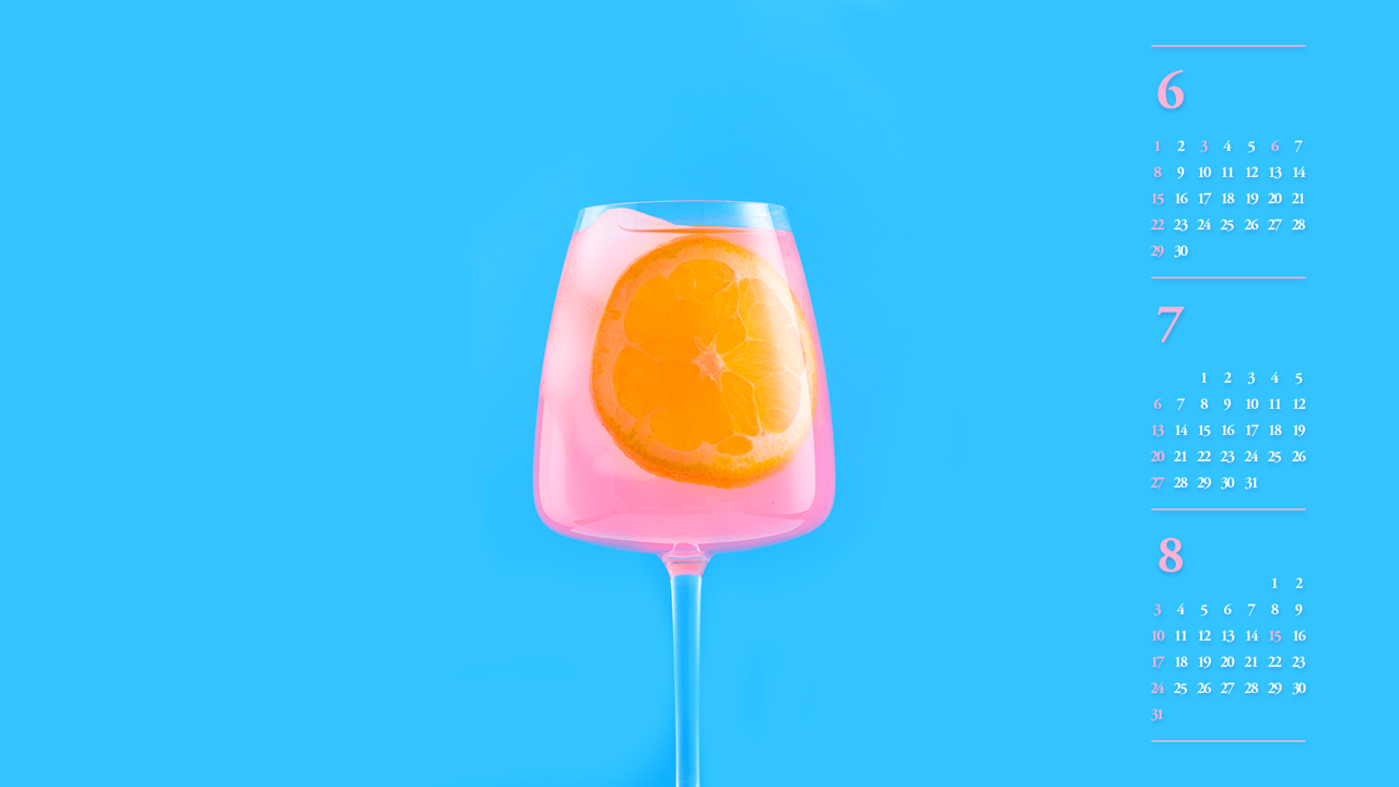 09 오렌지 주스 B - 2025년7월 노트북배경화면