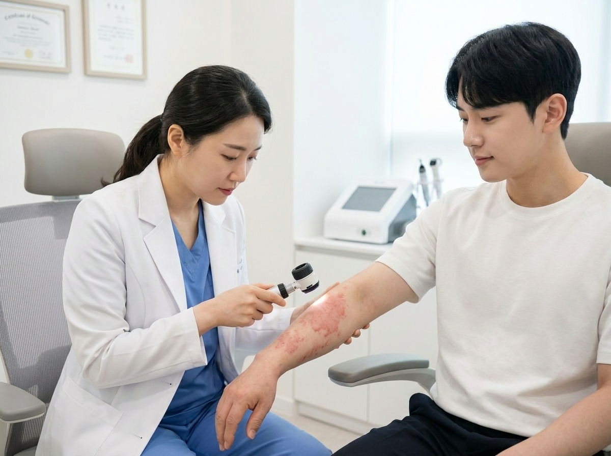 여름 피부 연고 바를 때 피부과 진료