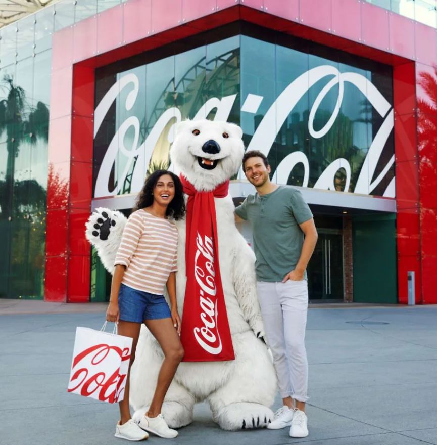 코카콜라베어와 커플 이미지