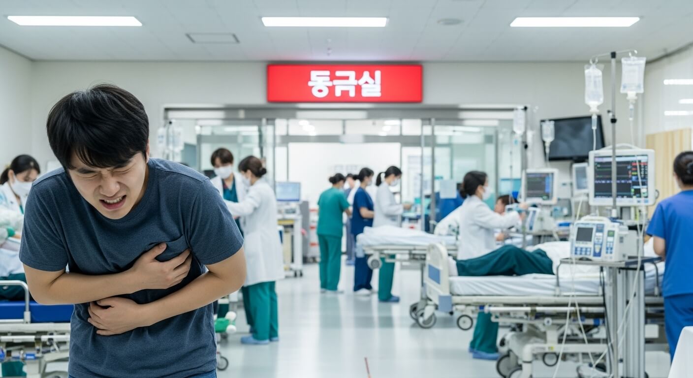 왼쪽 갈비뼈 아래 통증