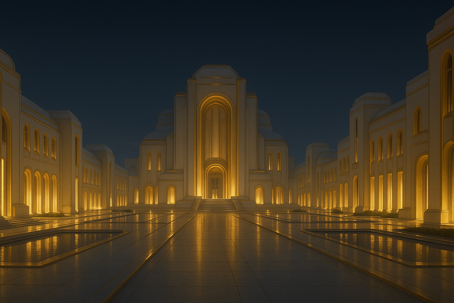 소버린 황금 도시 컨셉 아트