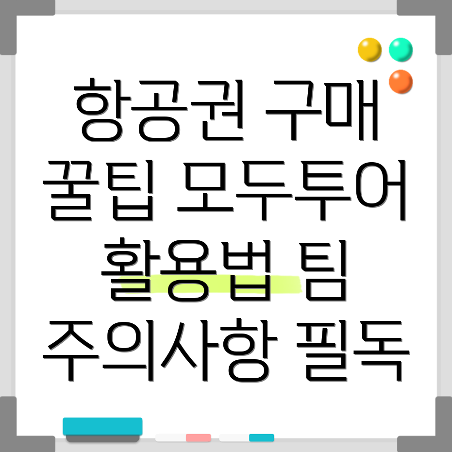 공동구매 항공권