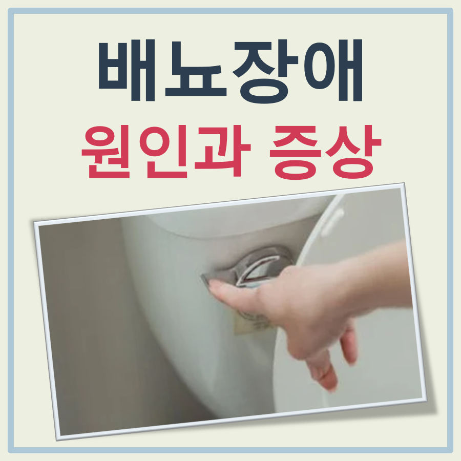 배뇨장애 원인과 증상