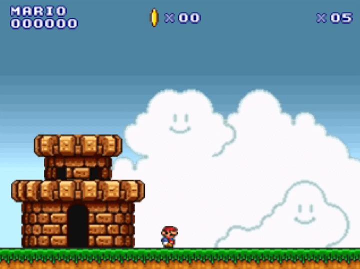 슈퍼마리오-플래시게임-시작-화면