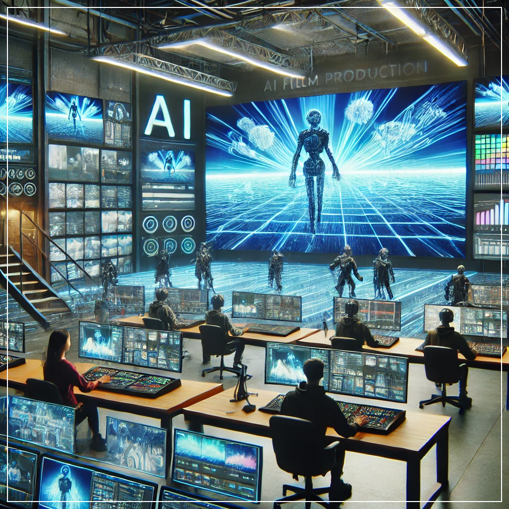 AI가 자동으로 장면을 생성하고 편집하는 첨단 영화 제작 스튜디오