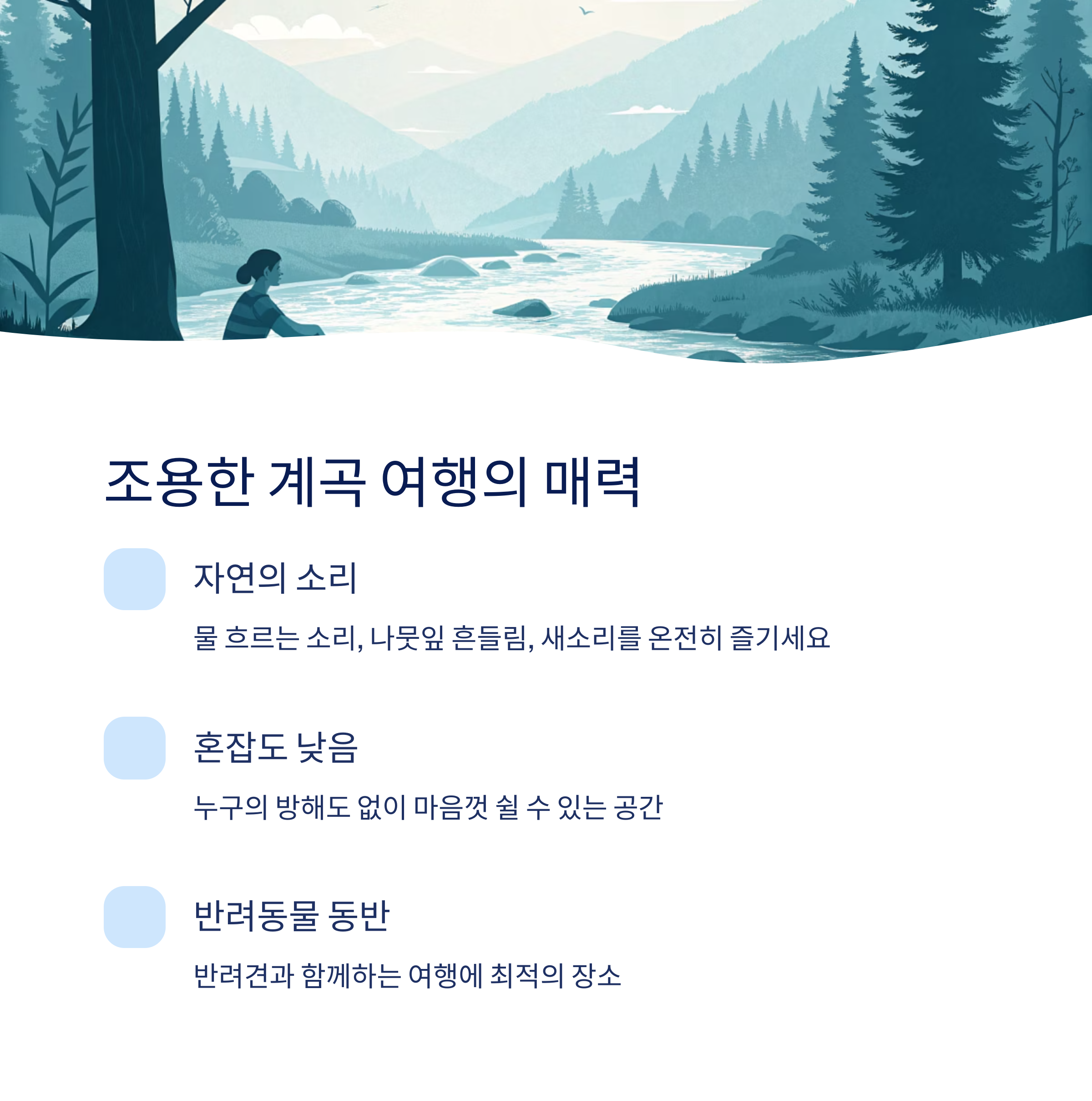 조용한 계곡 여행, 왜 인기가 높을까?
