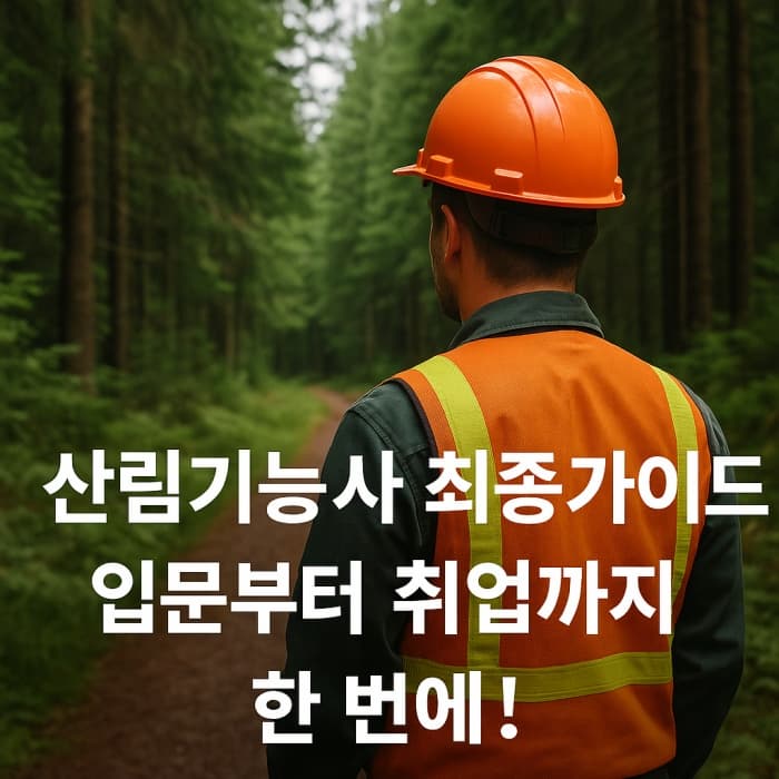 📘 산림기능사 최종 가이드 - 입문부터 자격증, 취업까지 완벽 정리