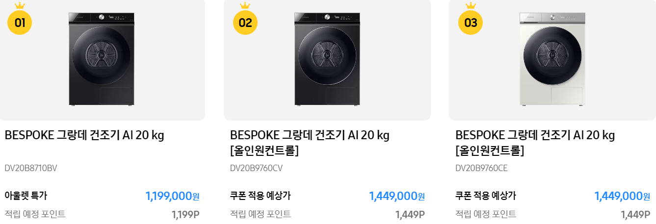 삼성전자 블랙프라이데이 품목별 베스트 랭킹 할인