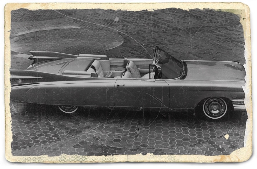 1959년 캐딜락 엘도라도 클래식 세단 테일핀 디자인