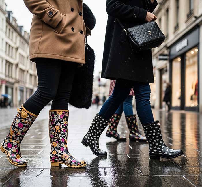 장마철 필수품, 패션 장화 이미지