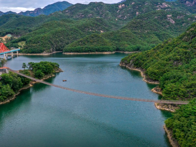 제천 옥순봉 출렁다리