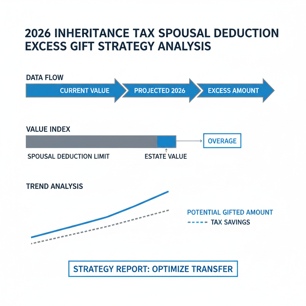 2026년도 상속세 배우자 공제 한도 초과분 증여 전략 분석 차트