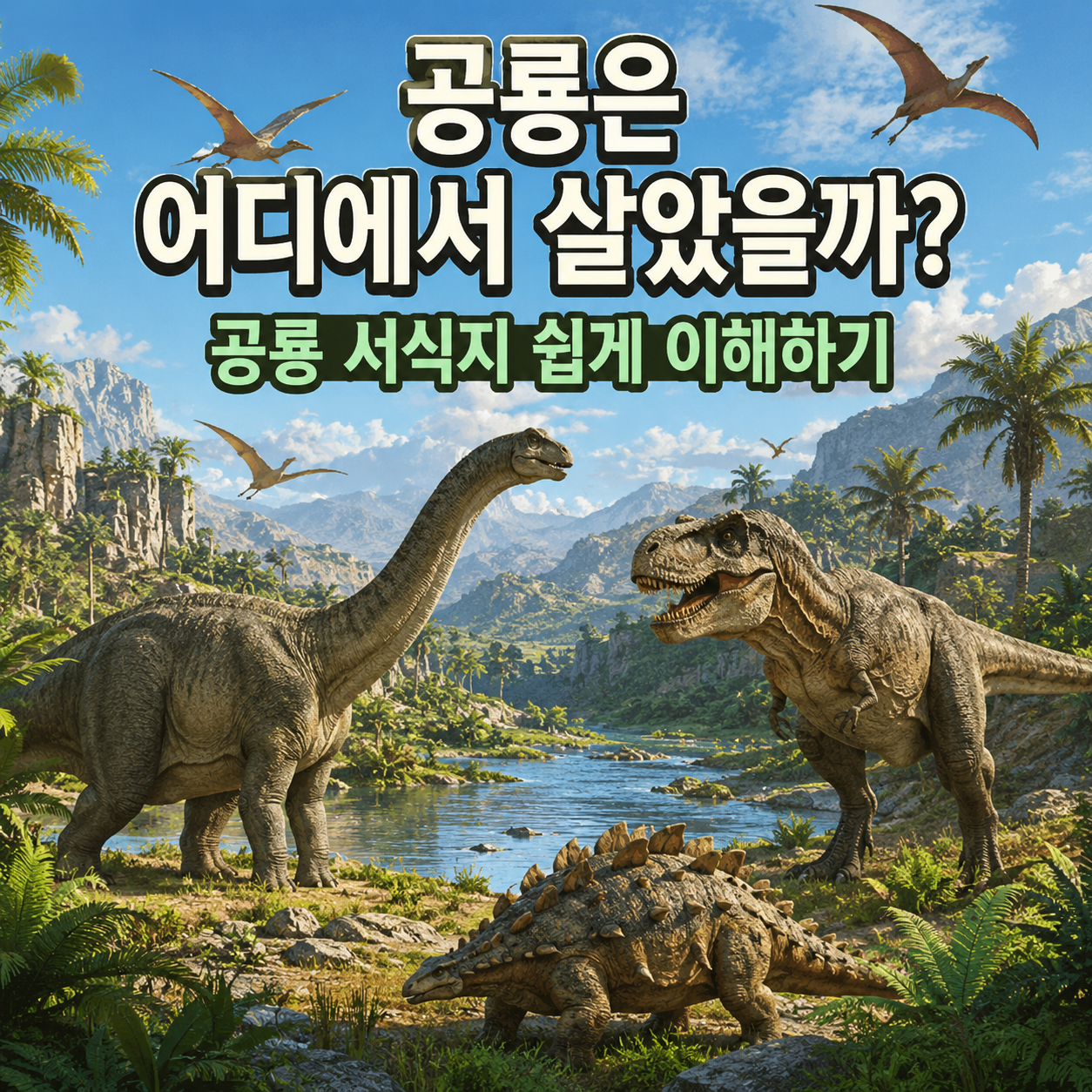 공룡 서식지 쉽게 이해하기